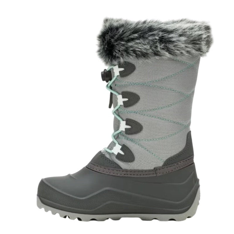 Kamik Big Kids SNOWANGEL Boots Size 7 EU 39 Grey Blue Insulated Waterproof NIB