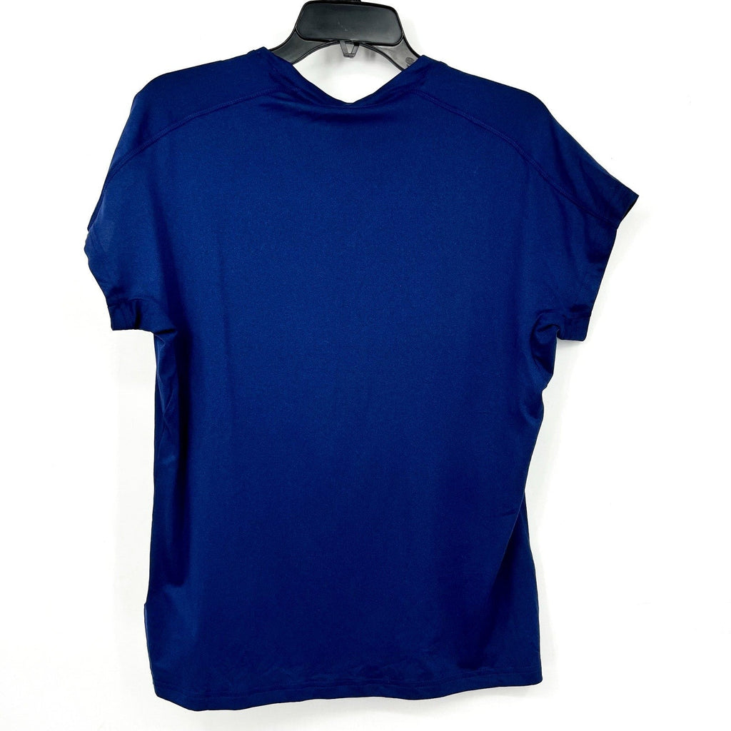 ADIDAS Women's Train Essentials V-Neck Tee Medium Dark Blue Short Sleeve NWT