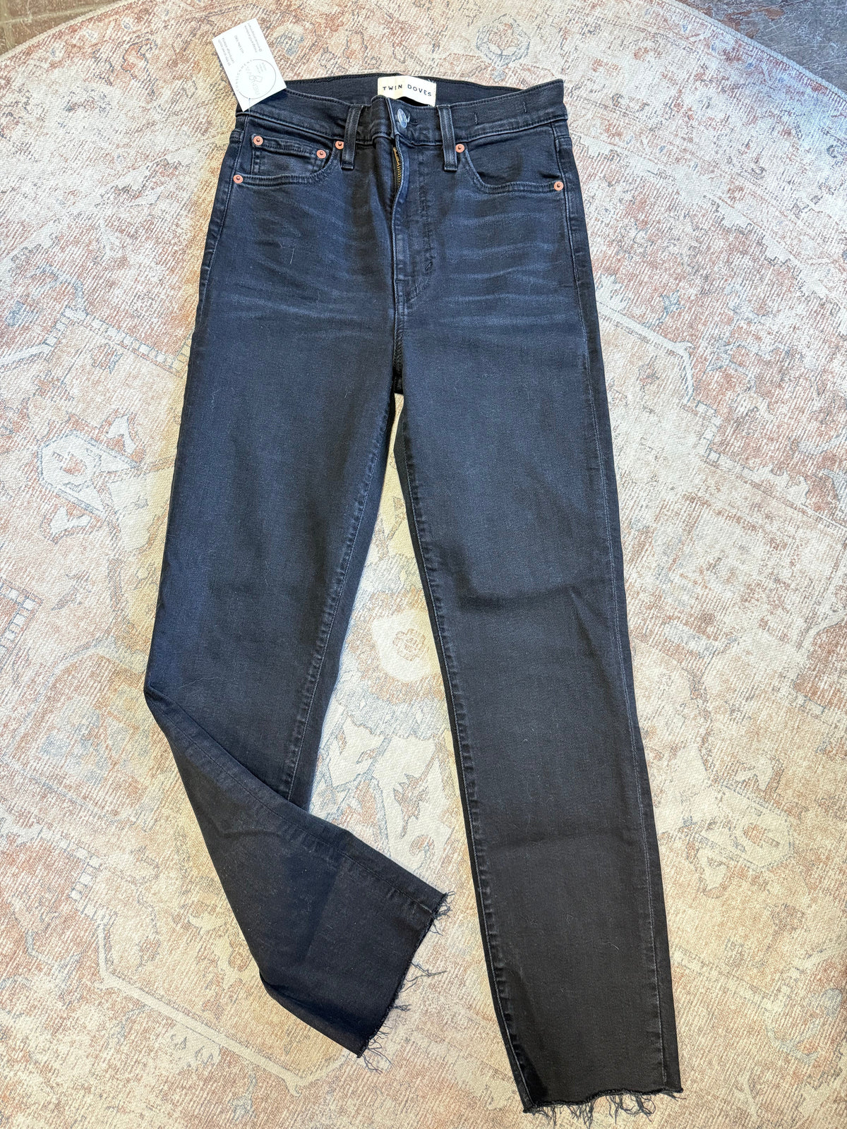 Twin Doves Tower High Pencil HR Jeans (27x28)