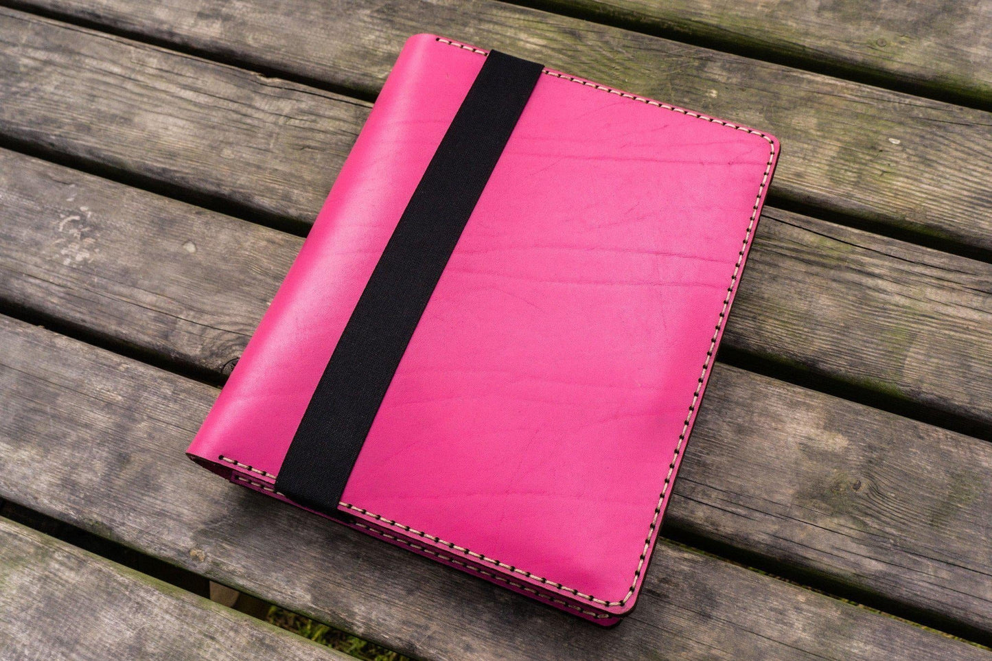 Leather Leuchtturm1917 B5 Notebook & iPad Air/Pro Cover - Pink