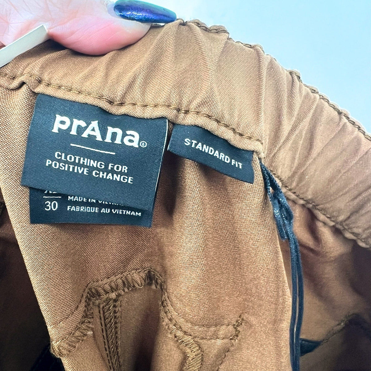 PRANA Men's Stretch Zion Top-Out Pants XL 36-38" Sepia Tan Straight Leg NWT