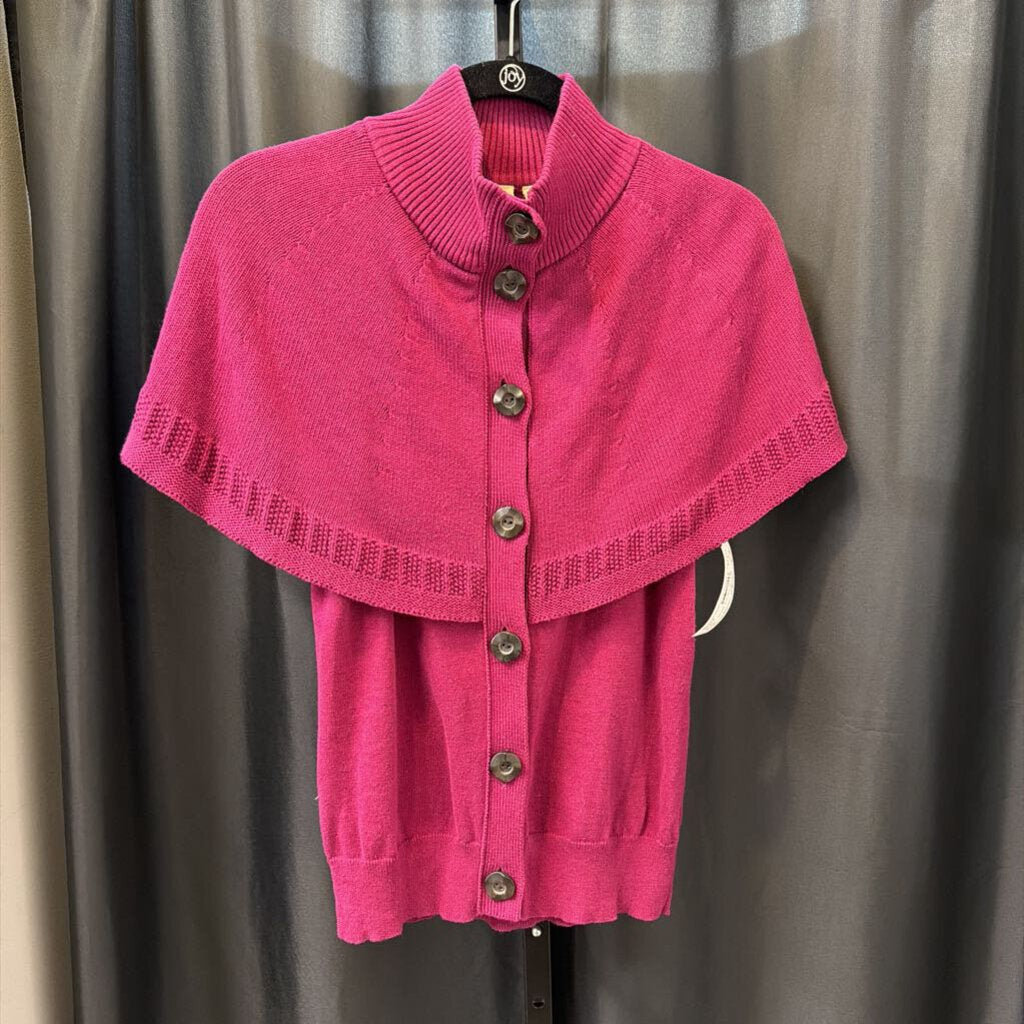 Moth SS Cape Over Bttn Up SWEATERS M
