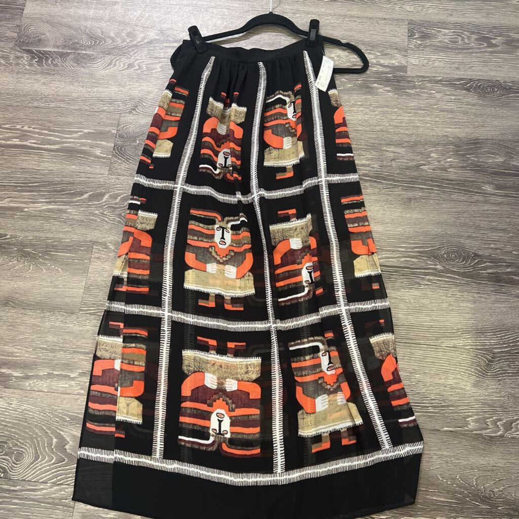 Nic & Zoe Aztec Face Print SKIRTS XS