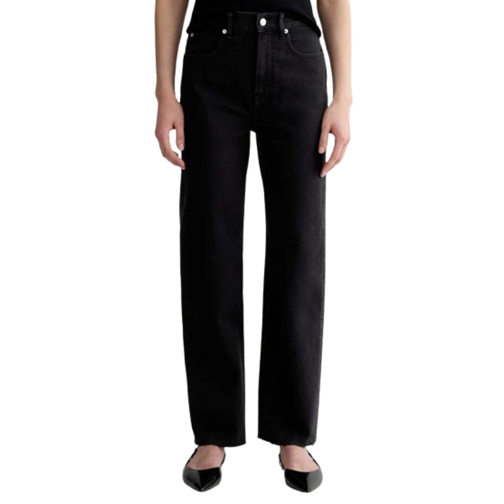 EVERLANE Women's The Way-High Jeans 27x29 US 4 Long Coal Black Straight Leg NWT