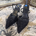 Zara NEW Mesh Embellished SHOES 37