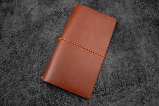 SECONDS Leather Traveler's Notebook Cover - Brown