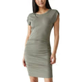 MICHAEL STARS Womens Ricci Tee Dress Small Olive Green Short Sleeve NWT