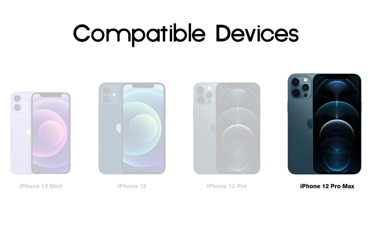 Leather iPhone 12 Pro Max (6.7") Hard Back Cover - Compatible with MagSafe