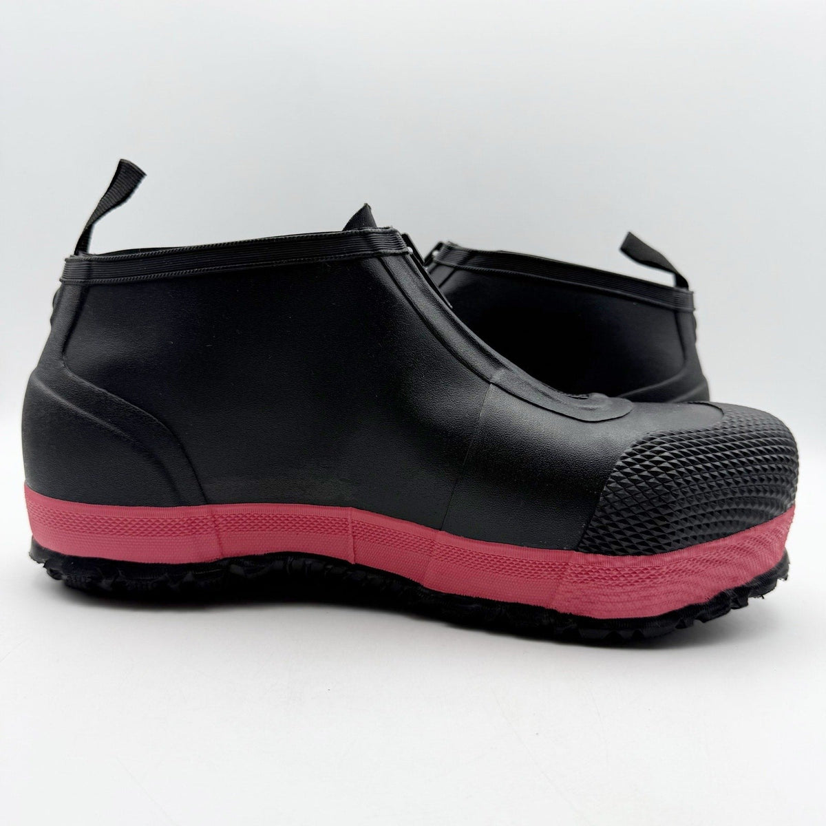 Bogs Overshoe Zip Work Shoes MENS 7 WOMENS 9 Black Composite Toe Waterproof NIB