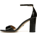 Sam Edelman Womens Robyn Heels Size 10 Wide Black Patent Leather Ankle Strap NIB