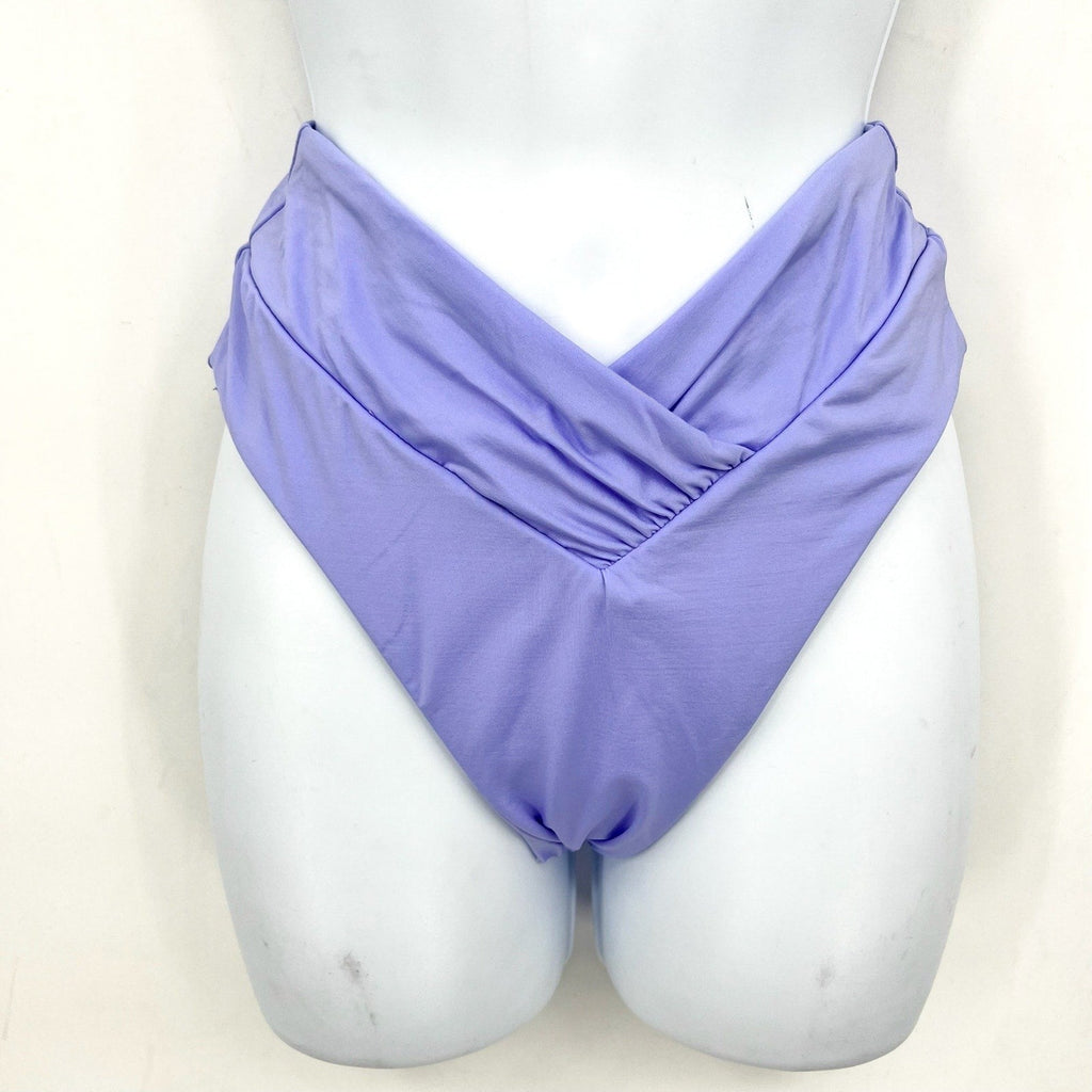 BECCA Color Code Carolina French Cut Bikini Bottom Medium Bellflower Purple NWOT