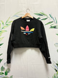 Adidas Shattered Trefoil Cropped Crewneck (M)