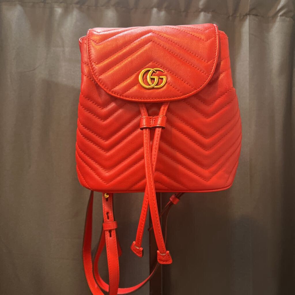 Gucci Chevron Leather Back Pck HANDBAGS Small