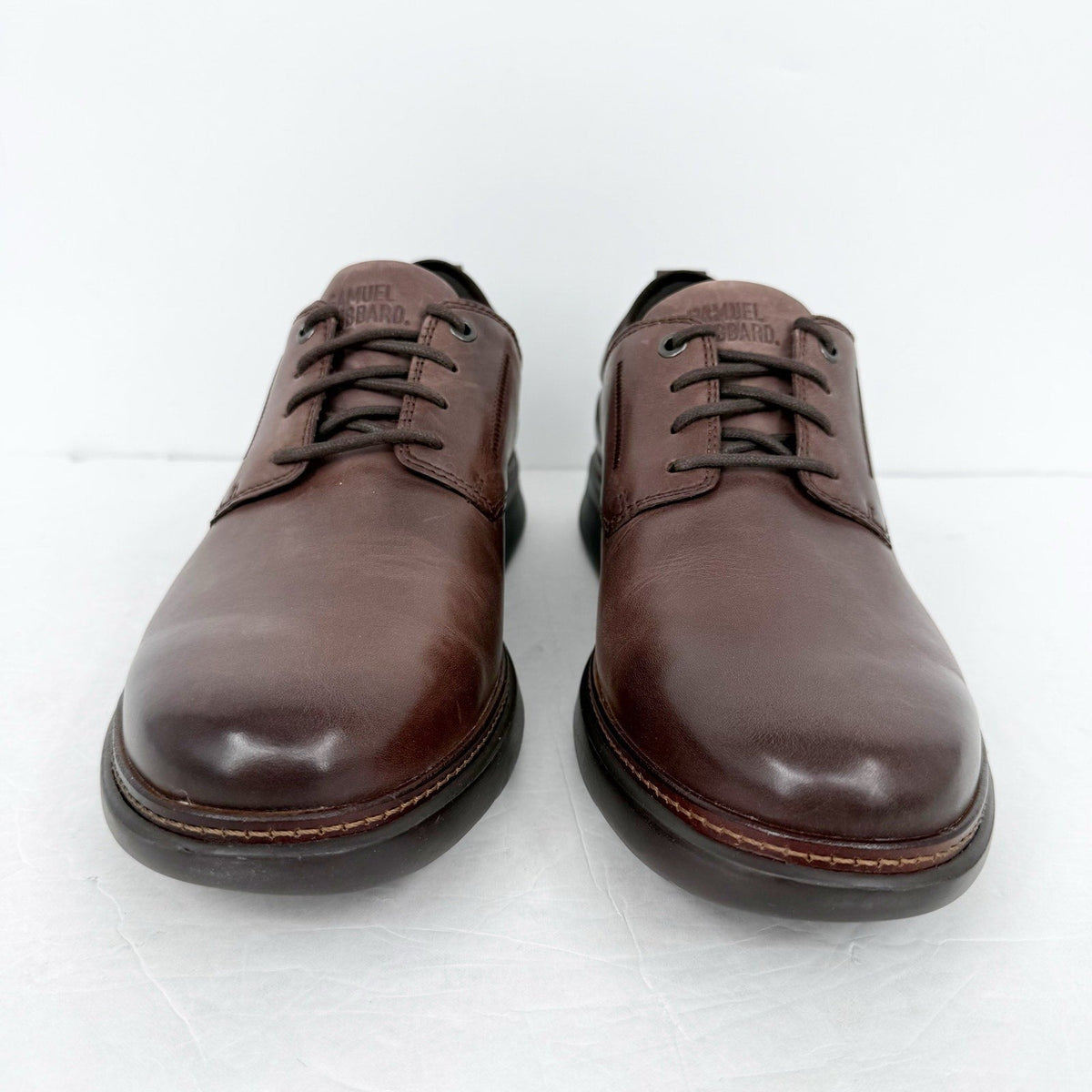 Samuel Hubbard Mens Rafael Lace Up Sneakers Size 11 XWide Brown Leather NWOB