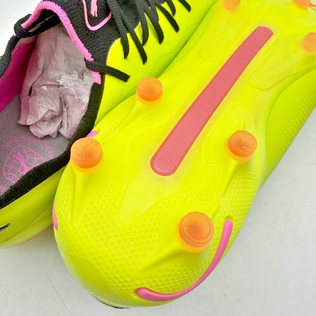 PUMA Mens King Ultimate Soccer Cleats Size 12 EU 46 Neon Yellow Athletic NWOB