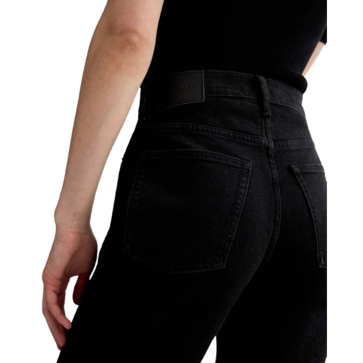EVERLANE Women's The Way-High Jeans 27x29 US 4 Long Coal Black Straight Leg NWT
