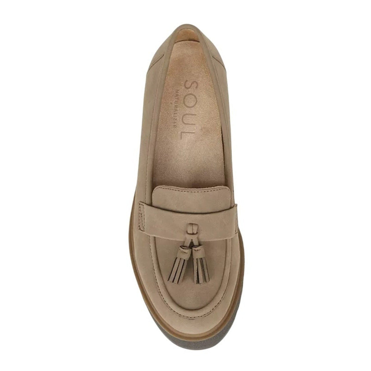 Soul Naturalizer Womens Josie Loafers Size 6.5M EU 36 Taupe Slip-on NIB