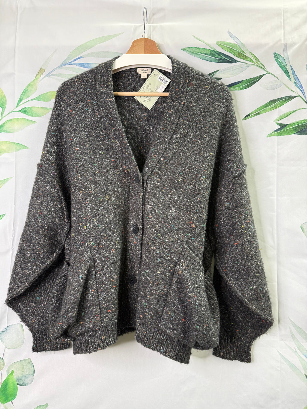 Aritzia Wilfred Confetti Oversized Cardigan (XS)