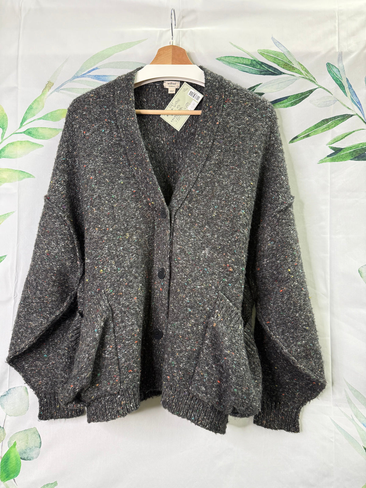 Aritzia Wilfred Confetti Oversized Cardigan (XS)