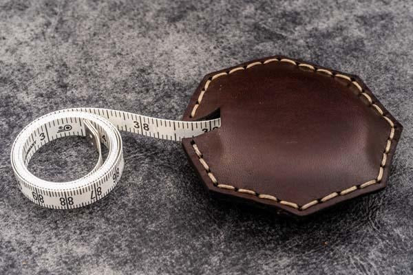 Leather Tape Measure Octagon