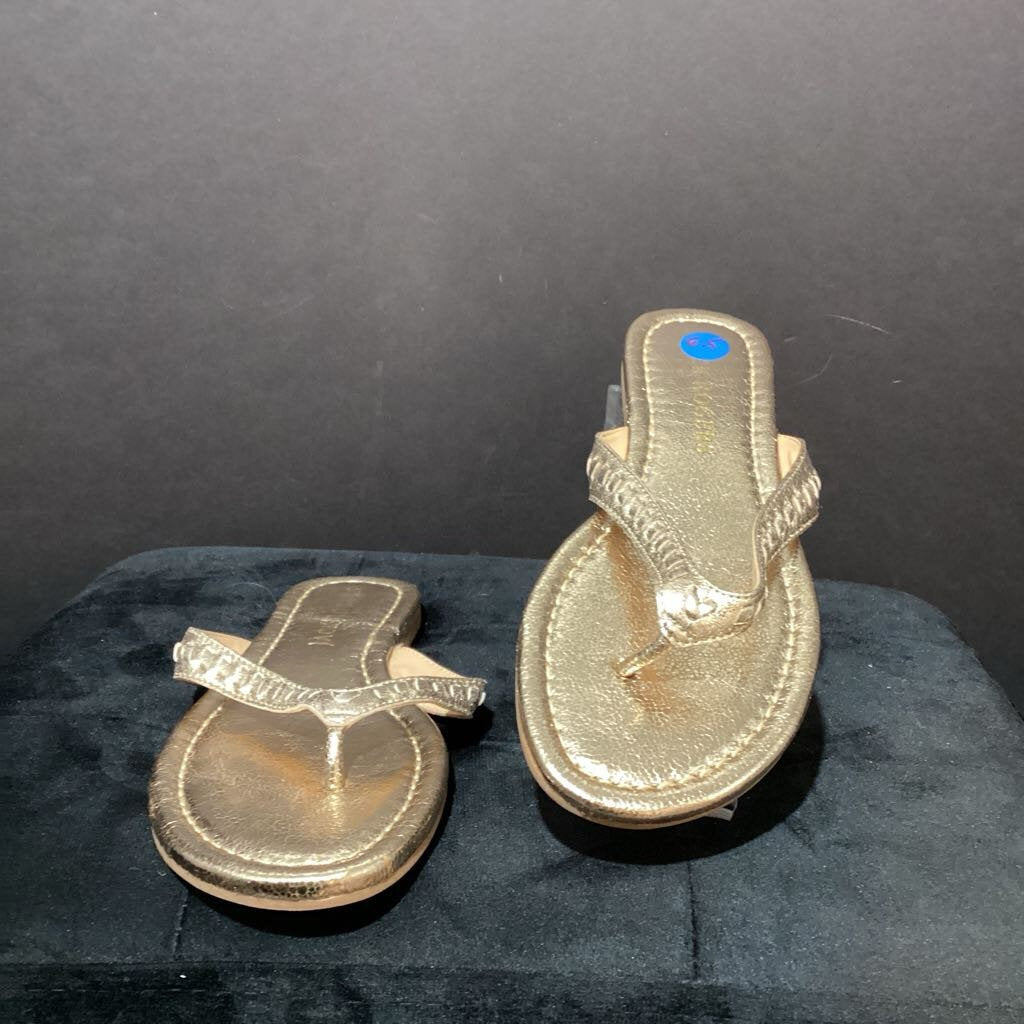 Jack Rogers Metallic Flip Flop SHOES 6.5