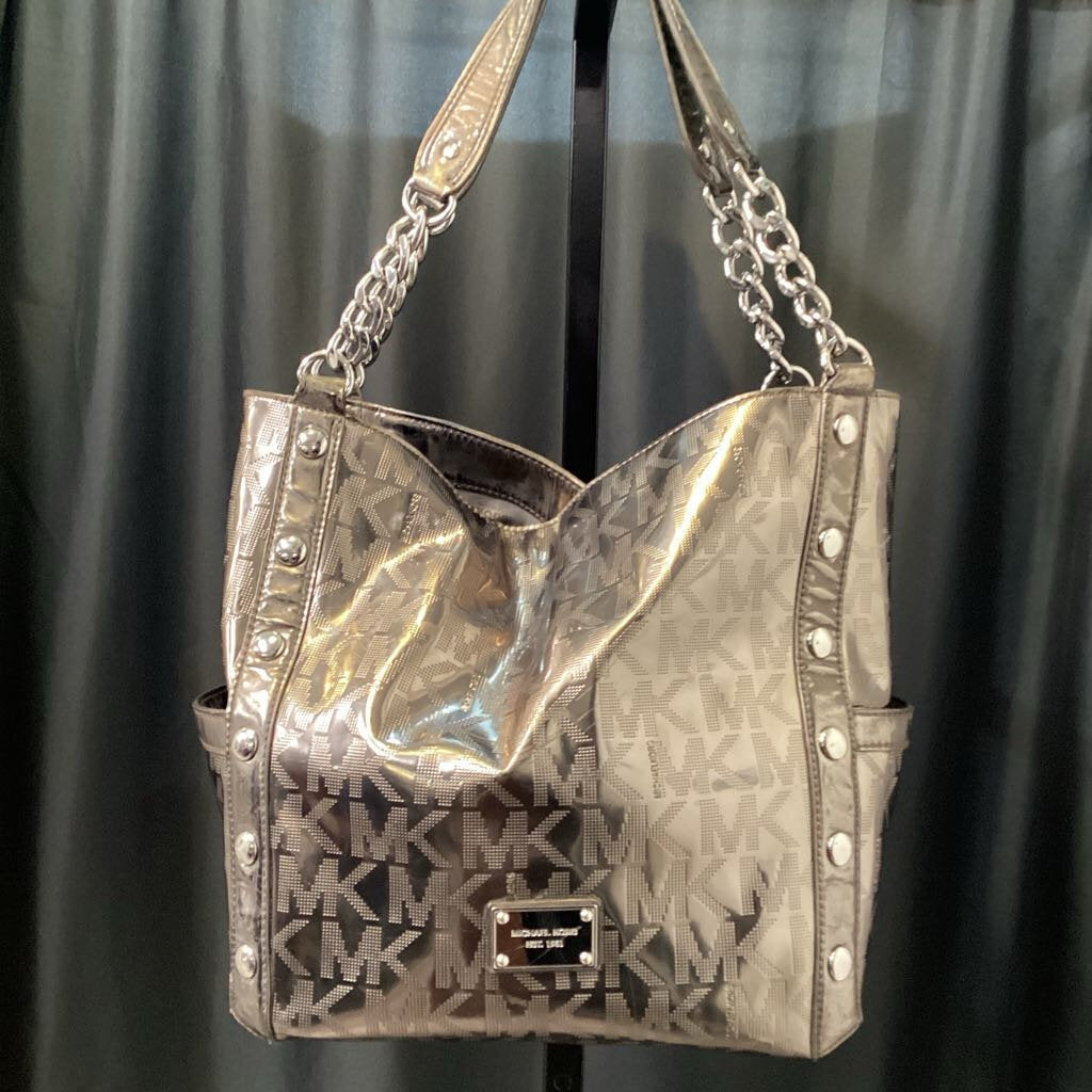 Michael Kors Metallic 2-Strap Tote HANDBAGS Large