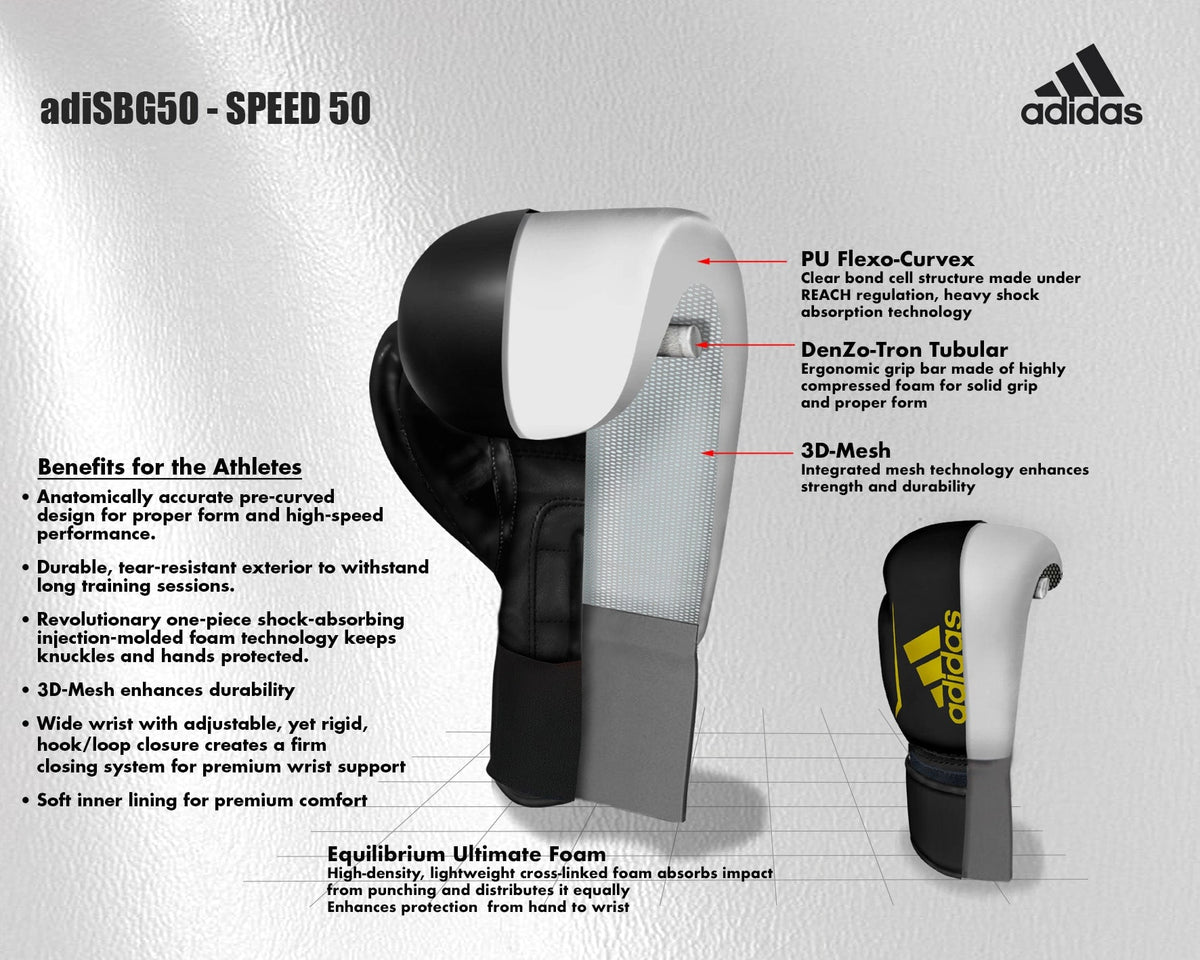 adidas FLX 3.0 Speed 50 Boxing & Kickboxing Gloves