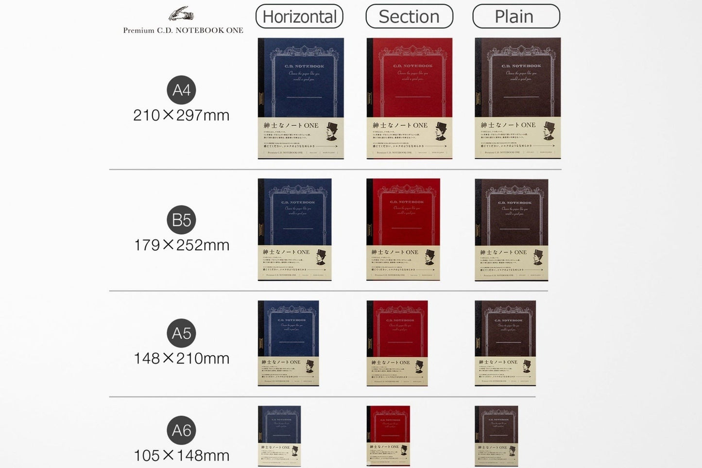 Apica Premium C.D. Notebook - B5 - Plain - 192 Pages