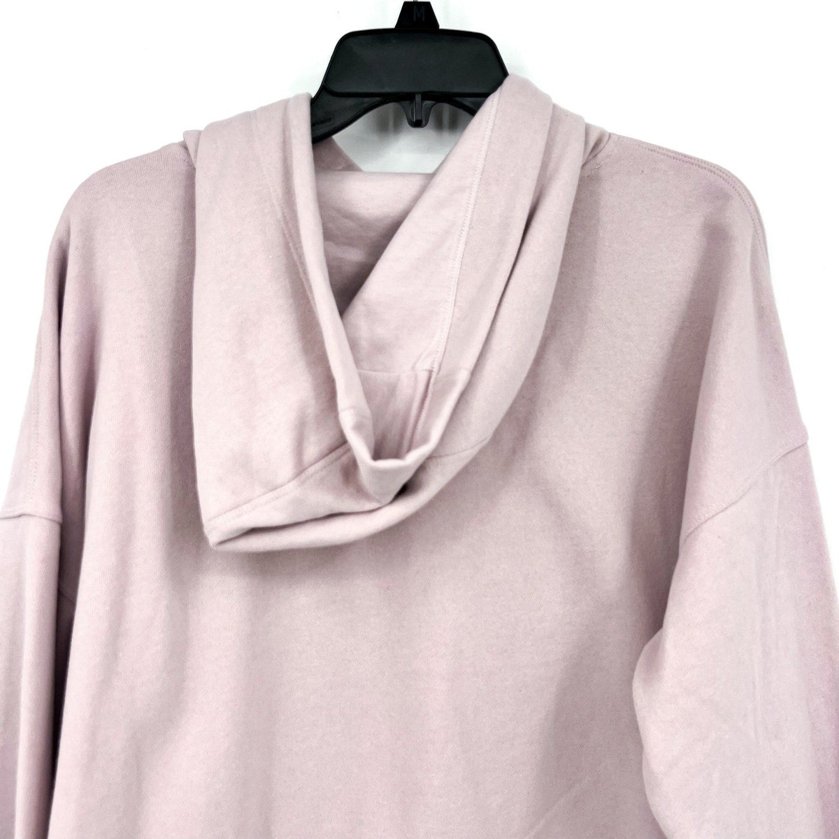 DKNY Women's Sequin Fleece Hoodie Medium Pink Allure Pullover Sweatshirt NWT