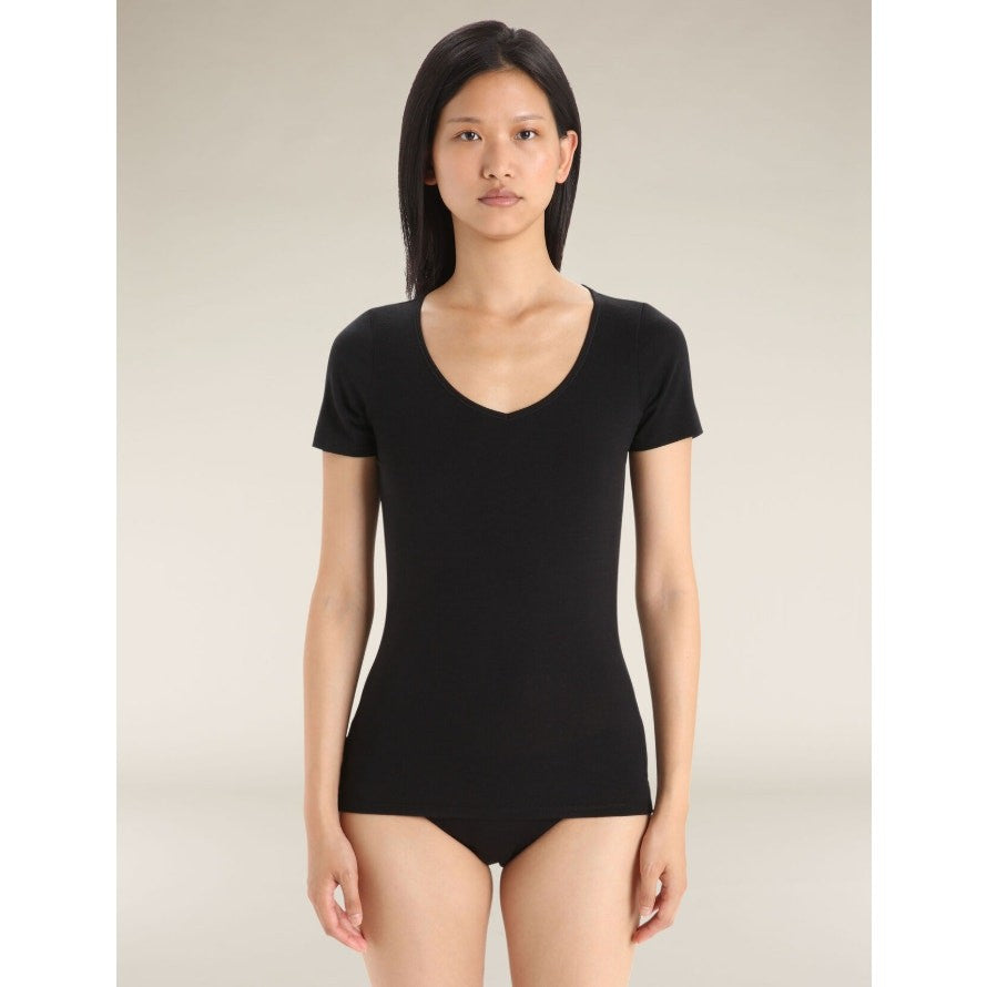 SMARTWOOL Women's Merino 150 Siren Tee XL Black Short Sleeve Sweetheart NWT