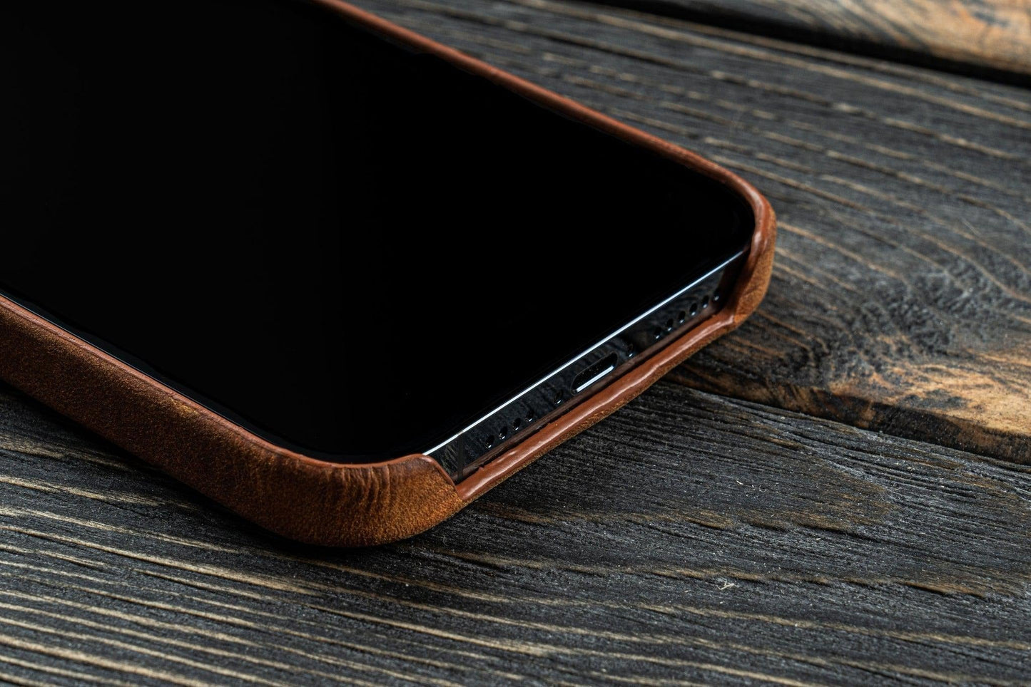 Leather iPhone 13 Pro Max (6.7) Hard Back Cover