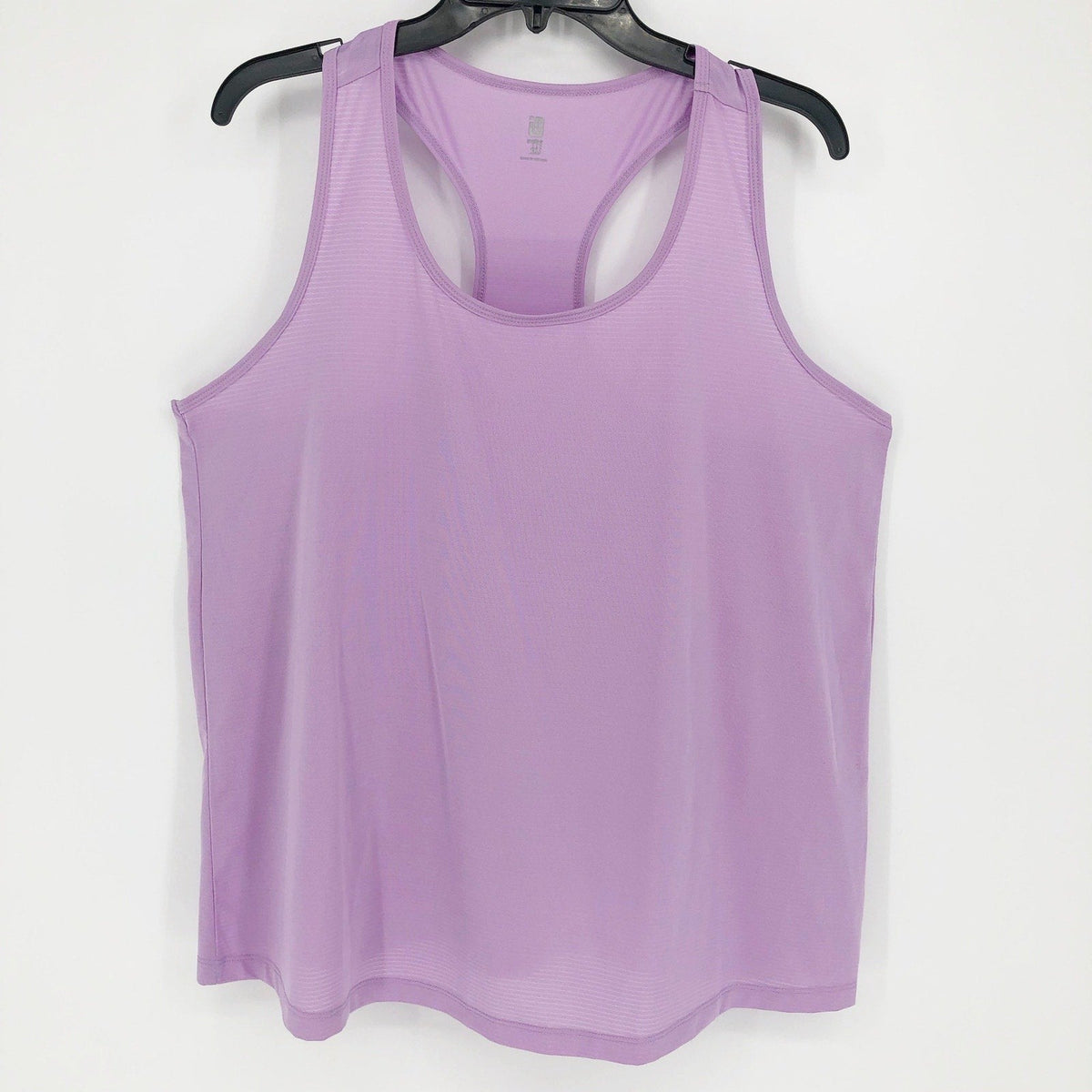 IDEOLOGY Womens Workout Tank Top 2X Crocus Petal Purple Racerback Scoop Neck NWT