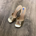 Steve Madden Metallic Slides SHOES 9