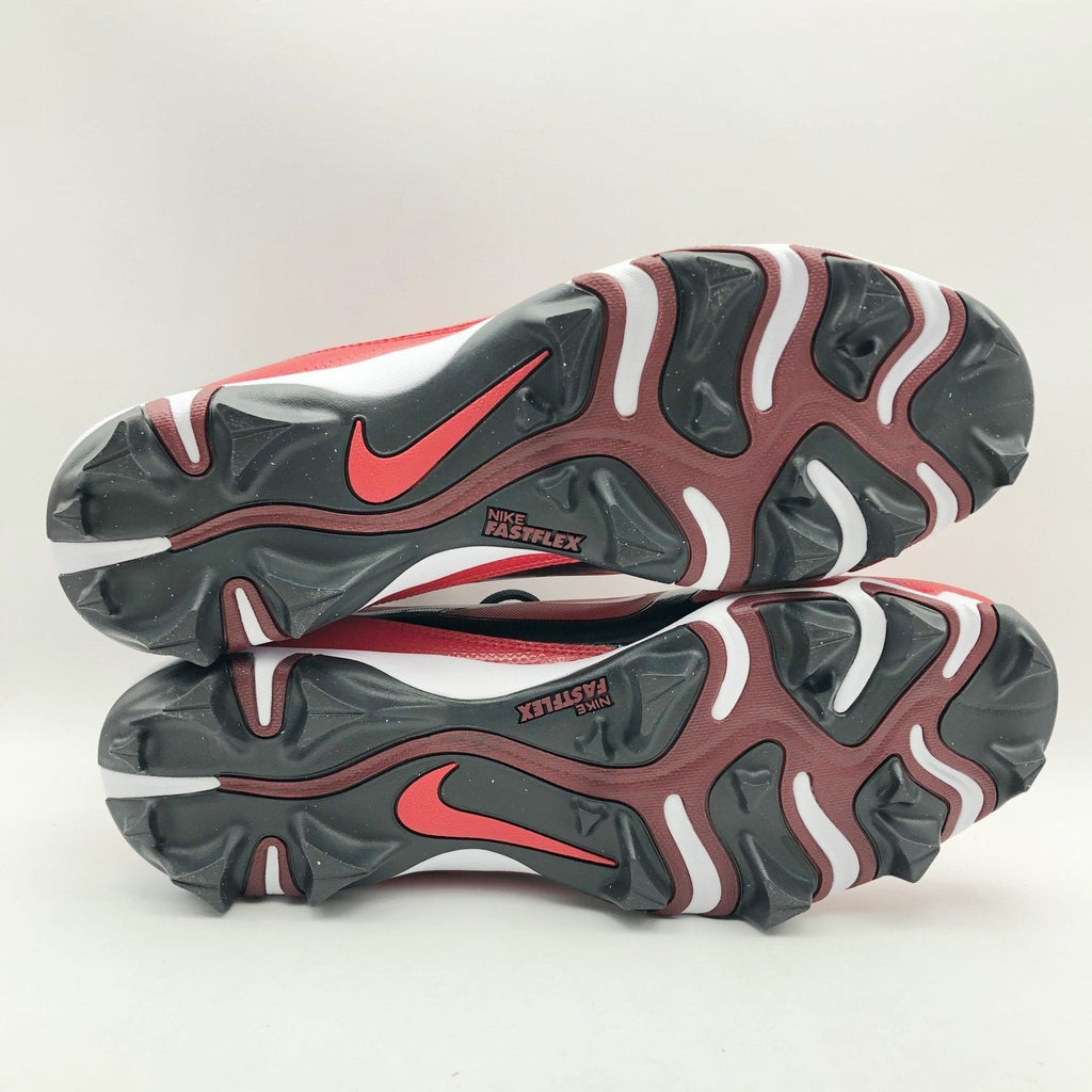 Nike Men's Alpha Menace 4 Shark Football Cleats Size 13 Red White NWOB