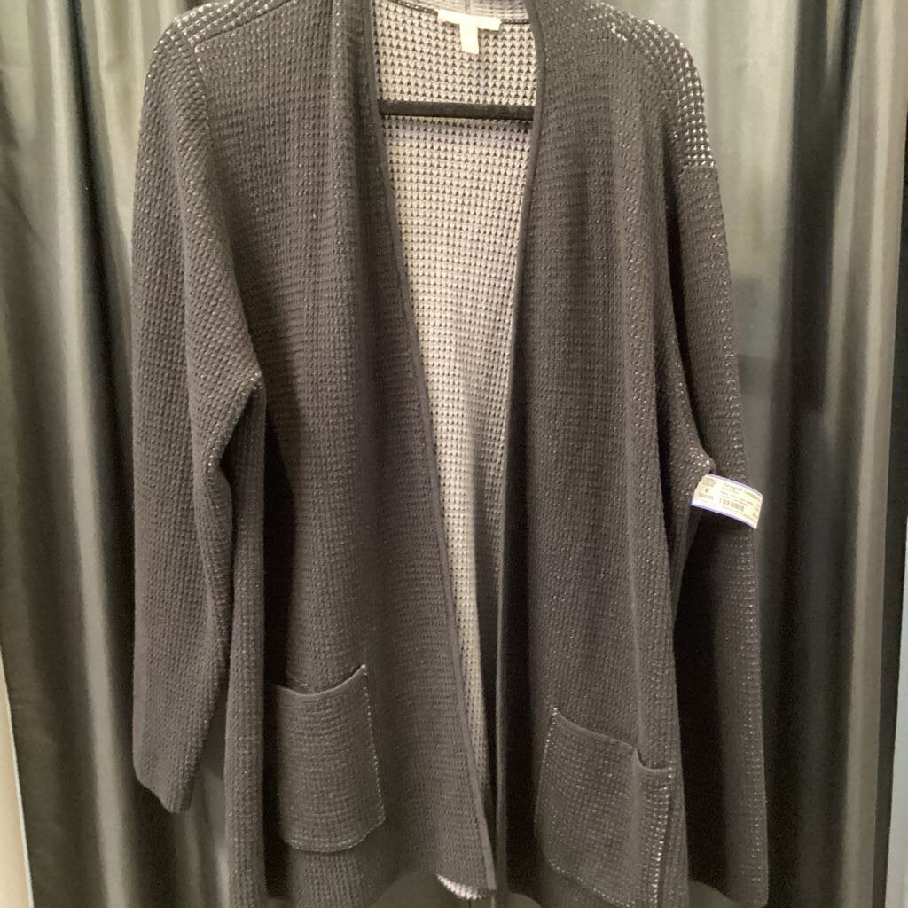 Eileen Fisher Open Waffle Cotton Cash SWEATERS XL