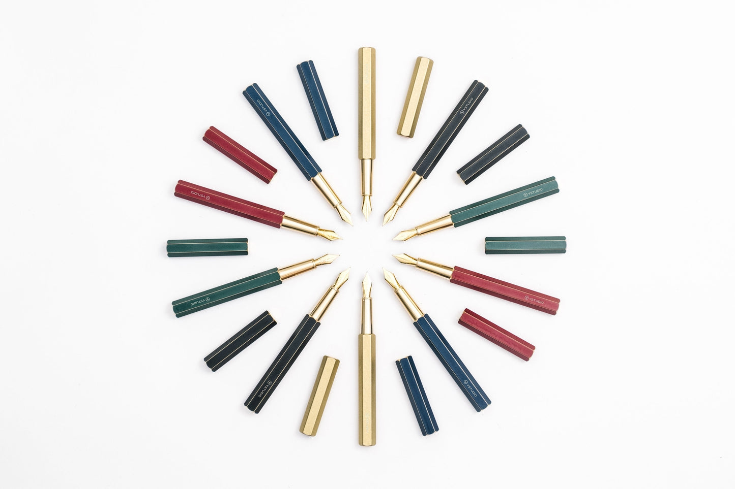 Ystudio Classic Revolve Fountain Pen - Blue