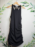 Aritzia Babaton Contour Ruched Racer Mini Dress (L)