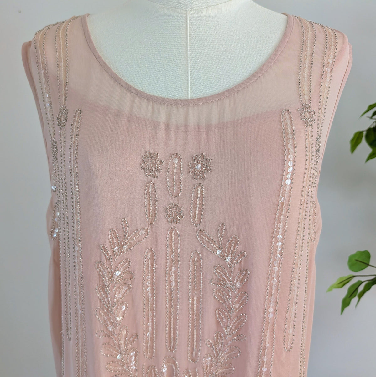 Sundance Beaded Romantic Top Shirt- L