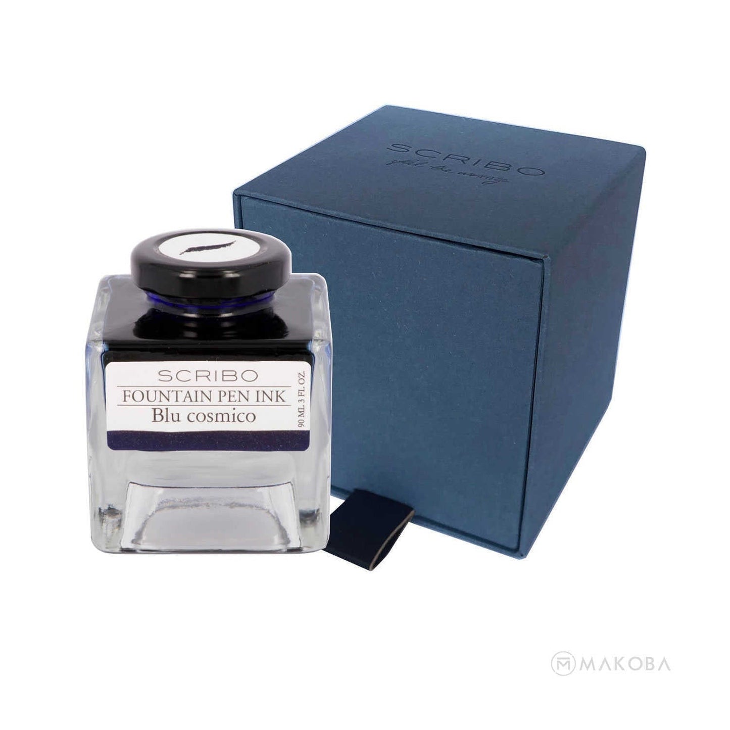 Scribo Blu Cosmico Ink Bottle- Blue - 90ml