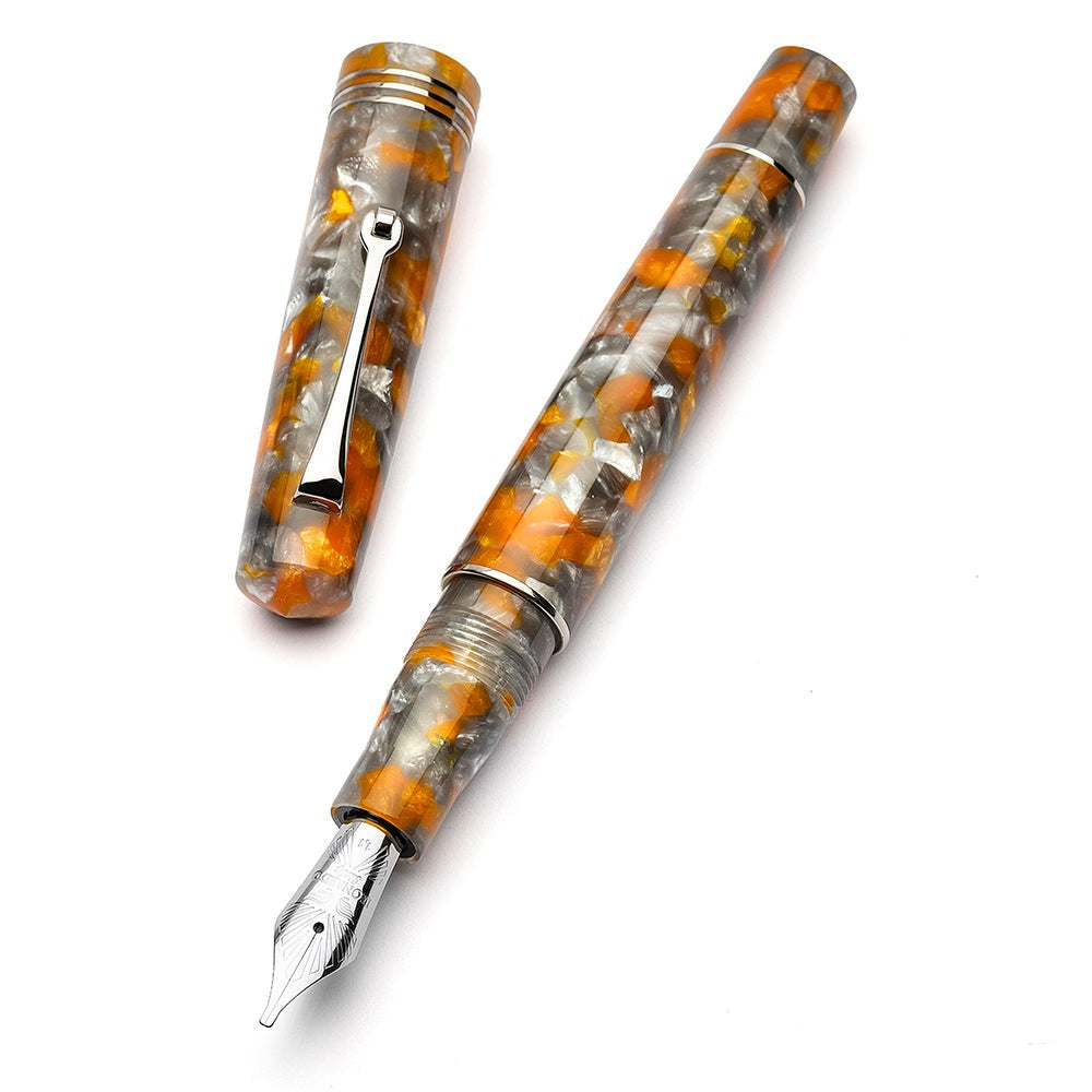 Leonardo Momento Zero Fountain Pen - Lava and Ash ST