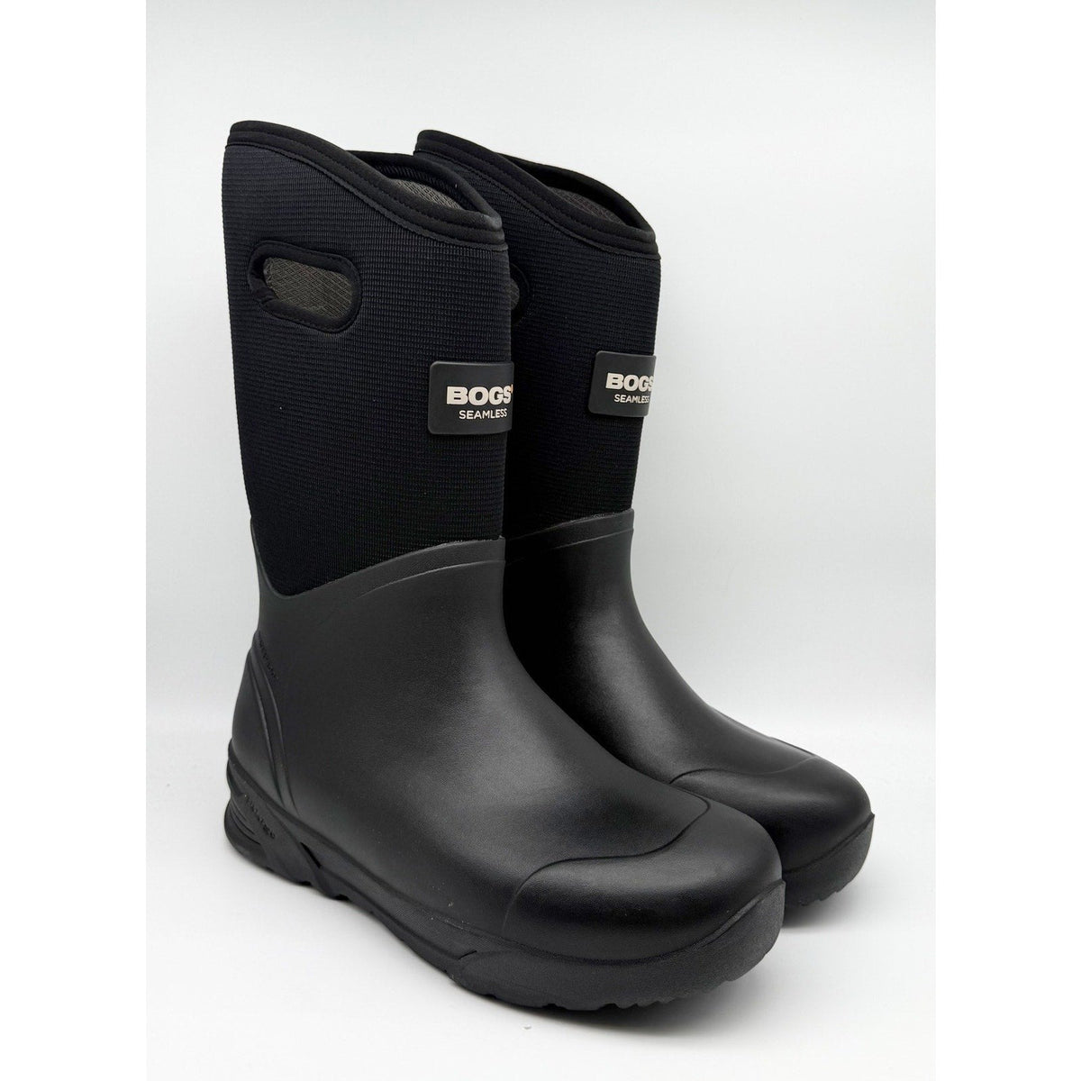 Bogs Mens Bozeman Tall Boots US 12 EU 45 Black Waterproof Pull On NIB