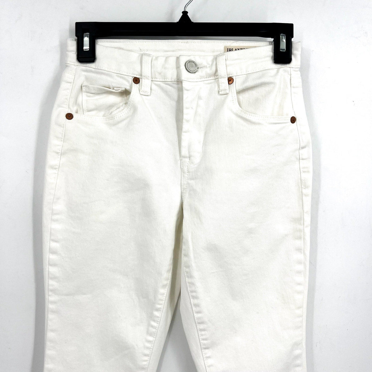 BLANKNYC Womens Bond Skinny Jeans Size 25 US 0 White Stretch Mid Rise NWOT