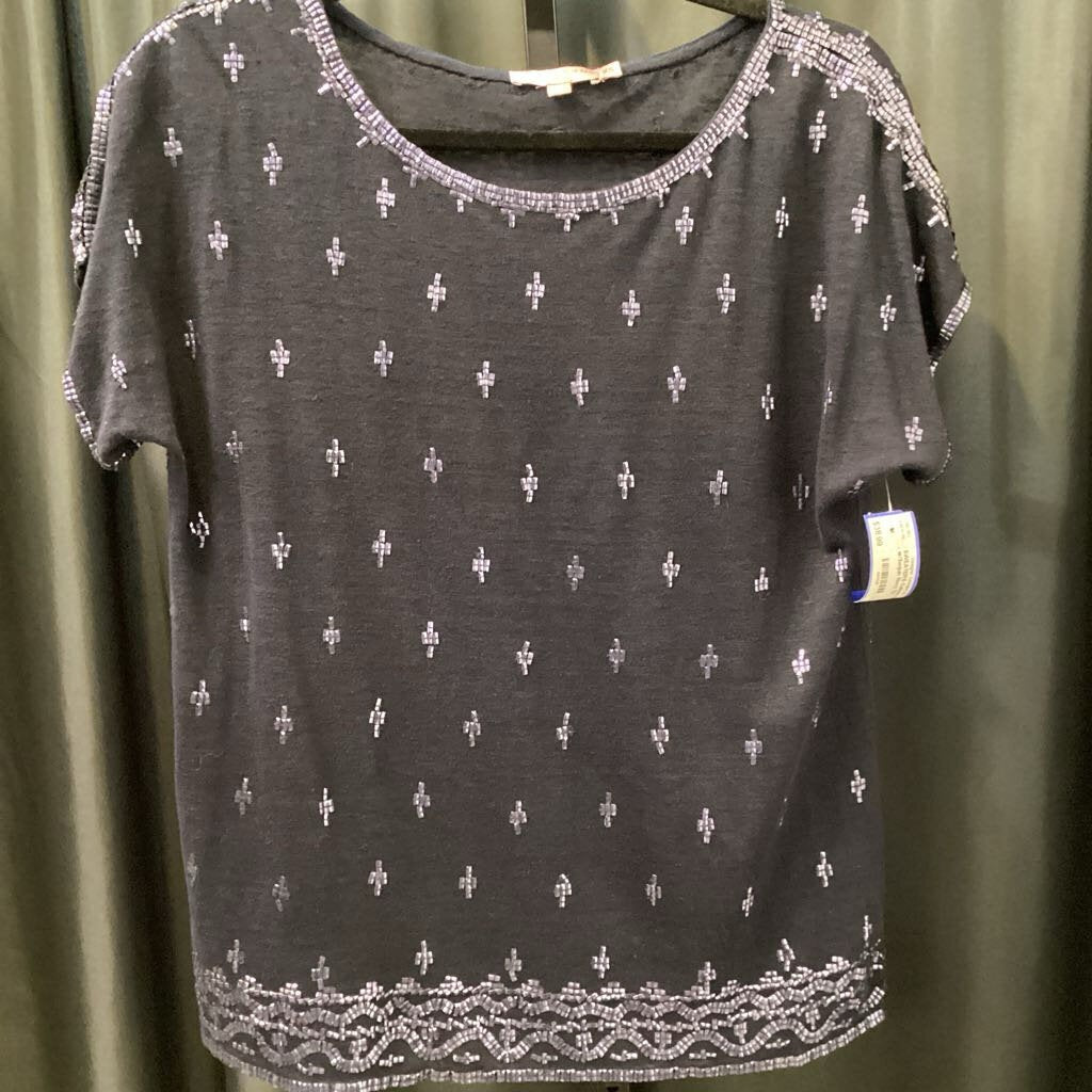 Calypso SS Knit w/Sequin SWEATERS XS