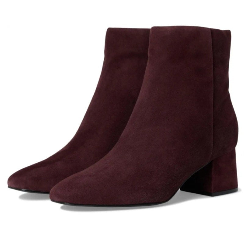 Rockport Womens Oaklei Ankle Boots Size 8.5 M Wine Red Suede NIB
