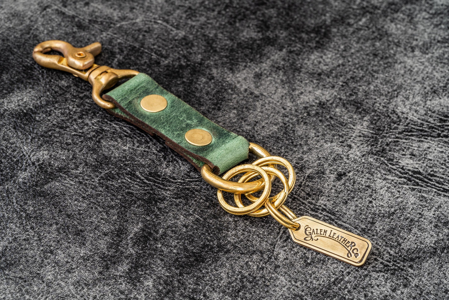 Leather Keychain - Alaska