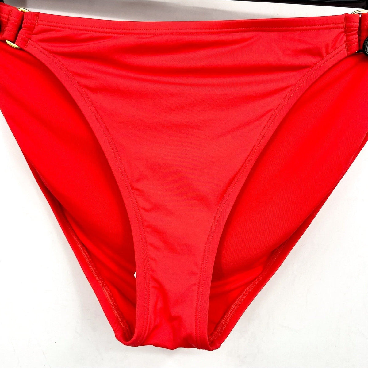 TOMMY BAHAMA Novelty Pearl Hipster Ring Bikini Bottom Medium Pink Coral NWT