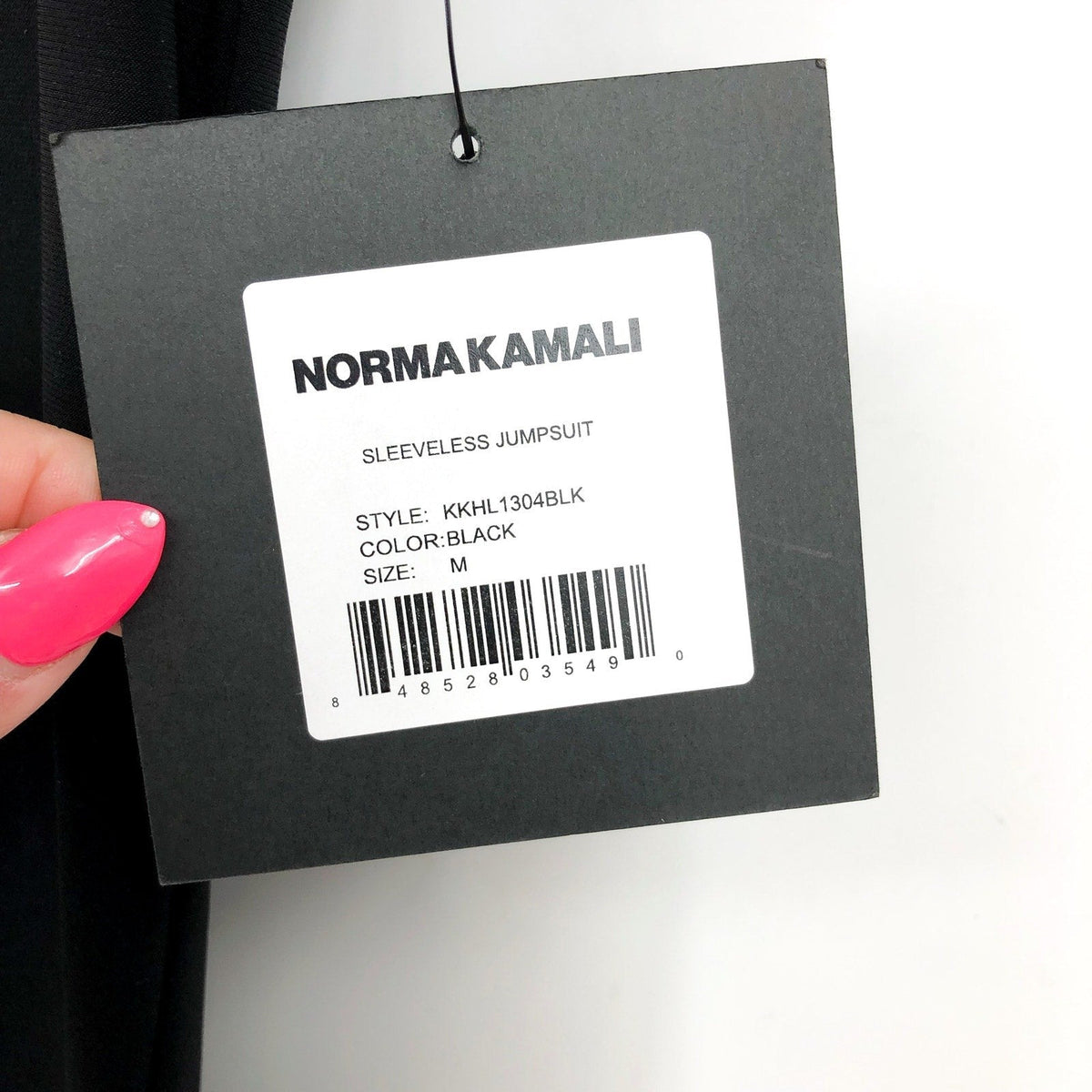 NORMA KAMALI Women's Sleeveless Wide-leg Jumpsuit Medium Black Crewneck NWT