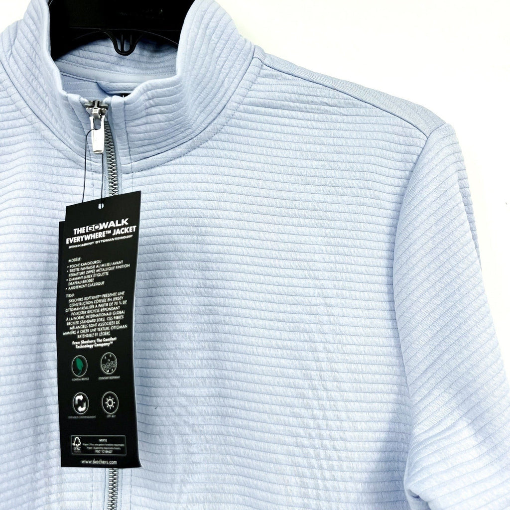 SKECHERS Women's GO WALK Everywhere Jacket Small Blue Full Zip NWT