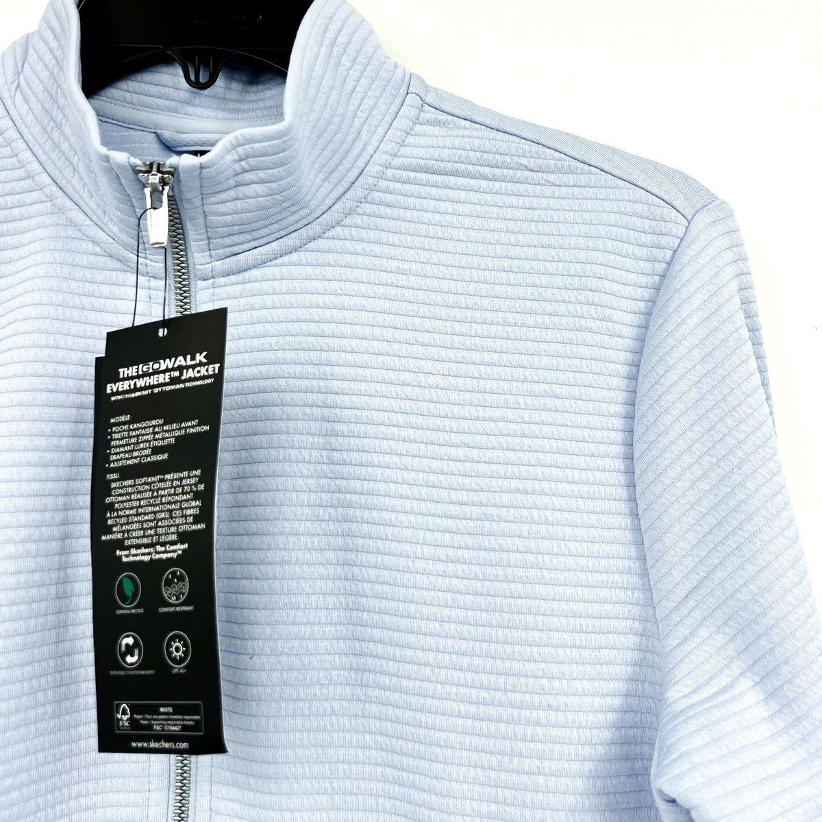 SKECHERS Women's GO WALK Everywhere Jacket Small Blue Full Zip NWT
