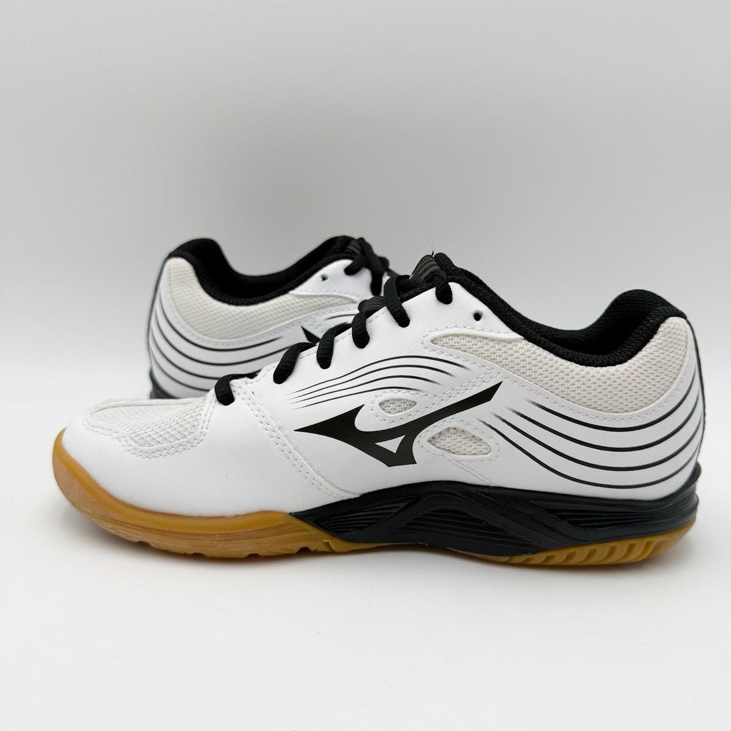 MIZUNO Womens Cyclone Speed 3 Volleyball Shoe Size 6 White Black Lace Up NWOB
